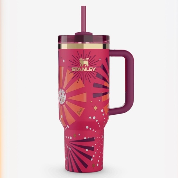 Stanley x Barbie 80s Dynamite tumbler cup quencher limited edition new in box - Picture 2 of 3